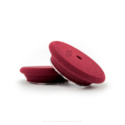372CR | Buff and Shine Uro-Tec Foam Medium Cutting Pad - 3", Maroon (2 pack)