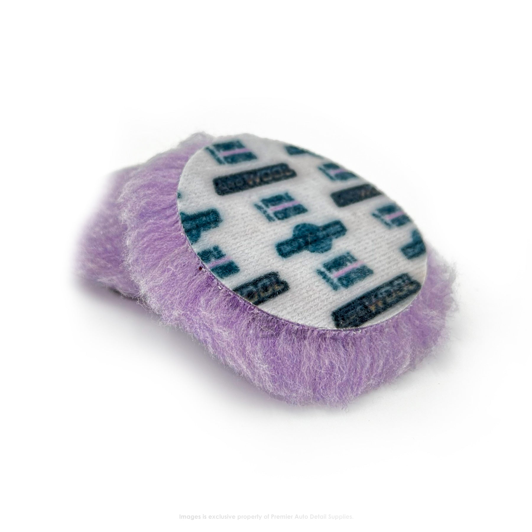 3KWP | Buff and Shine | 3" Uro-Wool Purple 100% Knitted Wool Blend Cutting Pads - 2 Pack