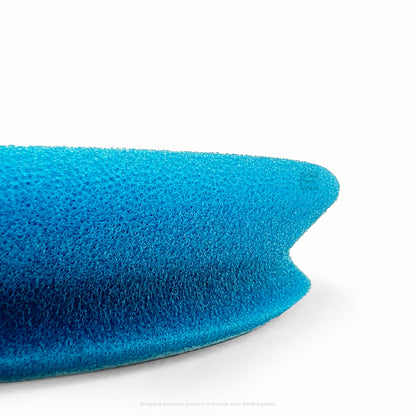 554EG | Buff and Shine | EdgeGuard Foam Pad, Blue, Heavy Cut, 5" / 130mm