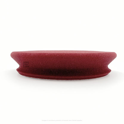 572EG | Buff and Shine | EdgeGuard Foam Pad, Maroon, Medium Cut, 5" / 130mm