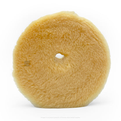 5KFWY | Buff and Shine | 5" Uro-Wool Yellow Knitted Wool Dark Yellow Foam Interface Pad